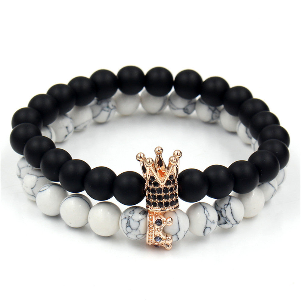 Micro-inlaid zircon crown bracelet bracelet