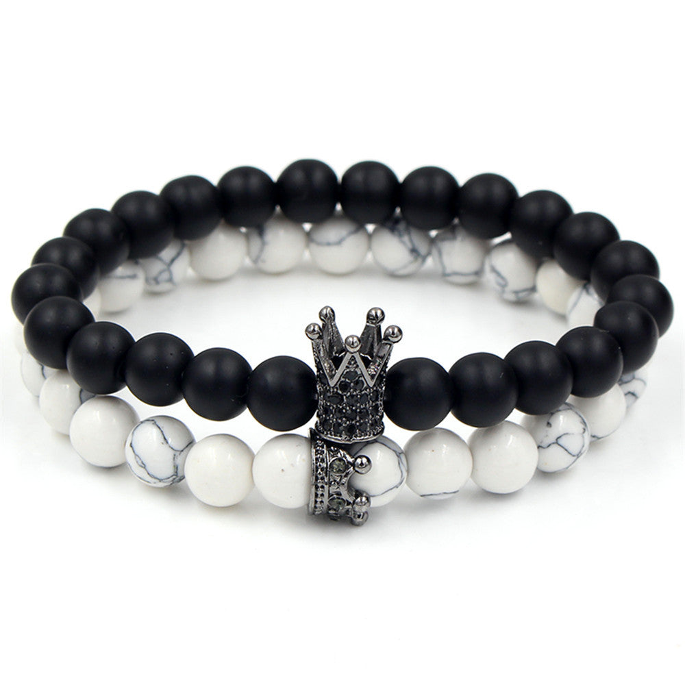 Micro-inlaid zircon crown bracelet bracelet
