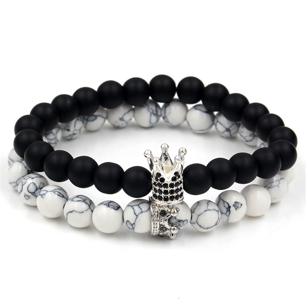 Micro-inlaid zircon crown bracelet bracelet