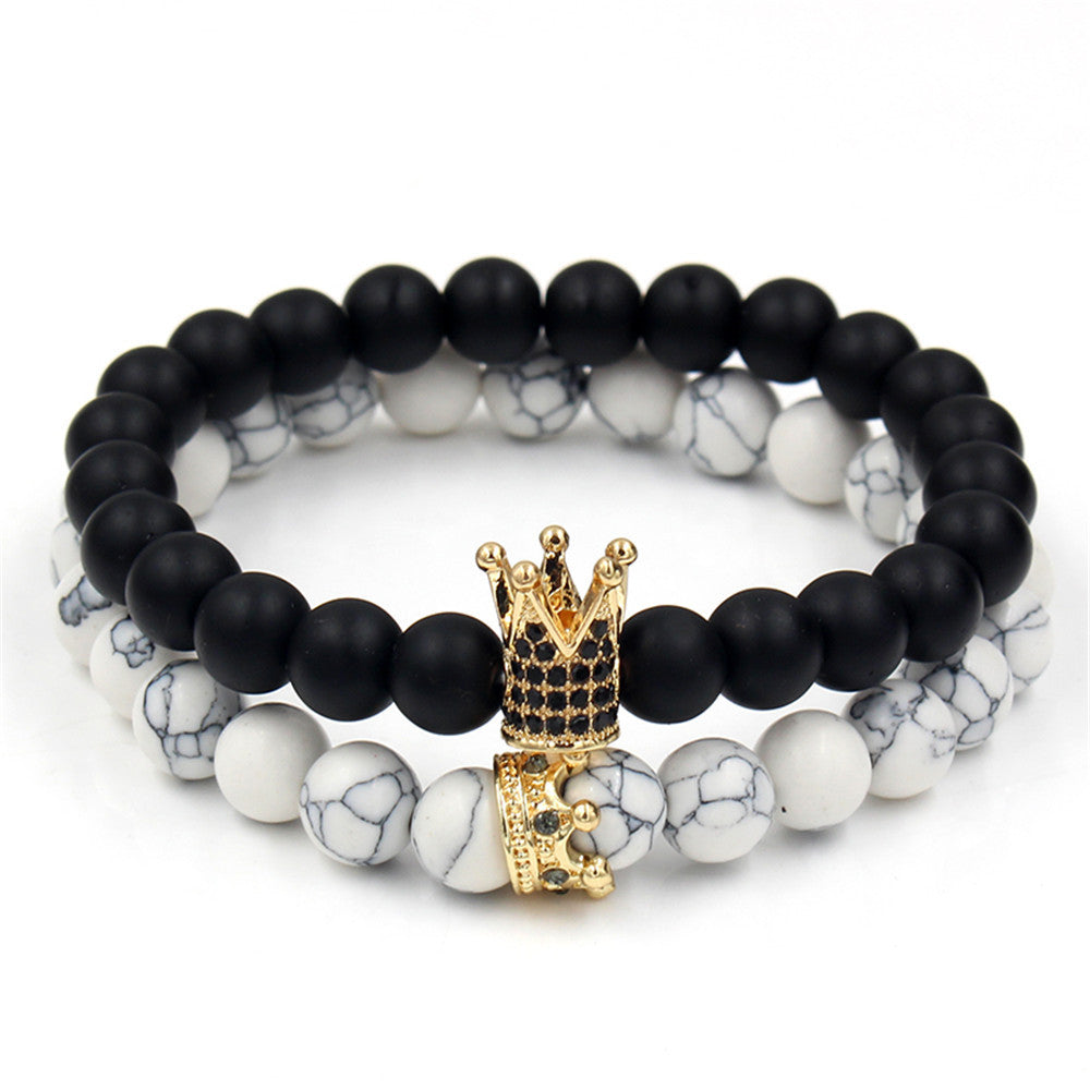 Micro-inlaid zircon crown bracelet bracelet