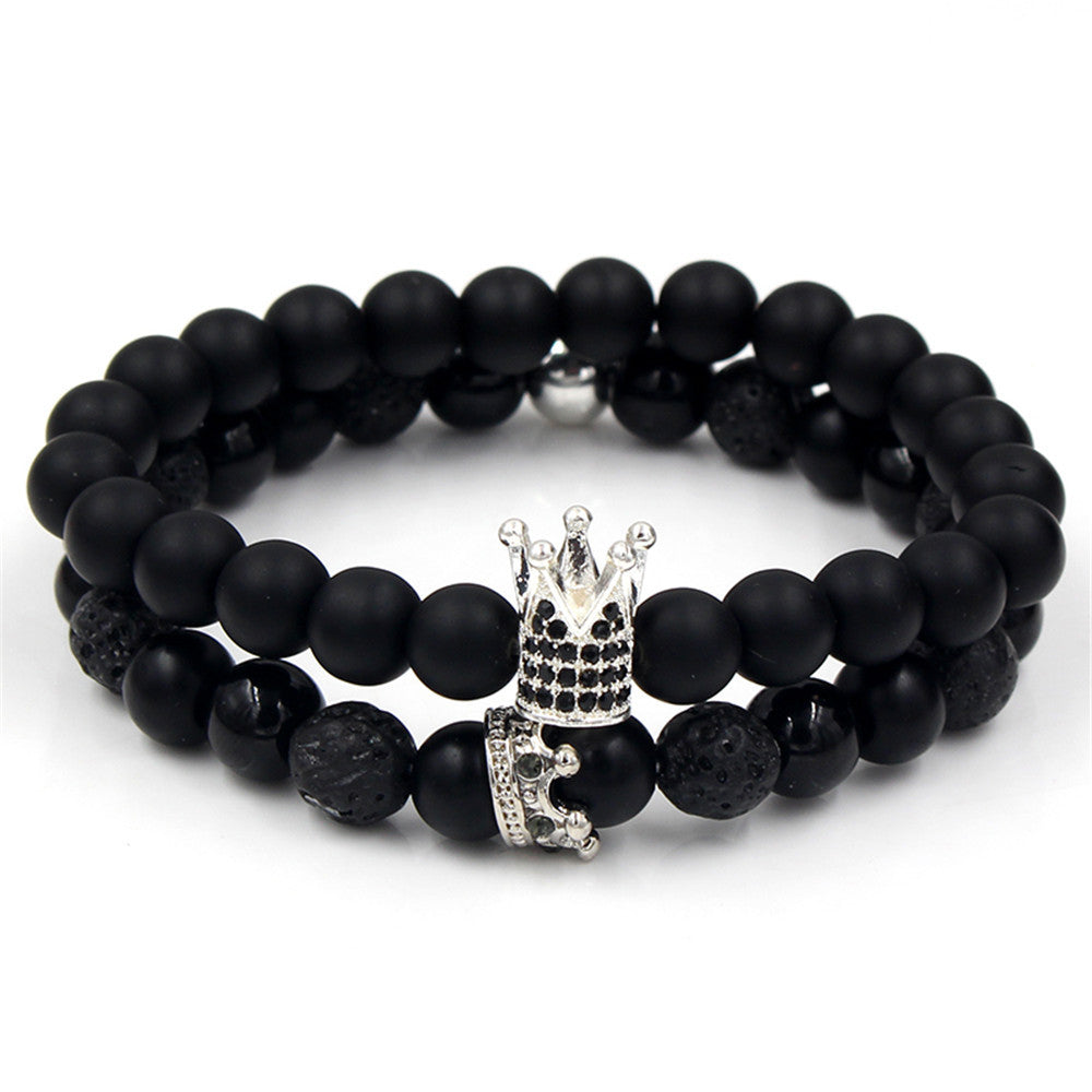 Micro-inlaid zircon crown bracelet bracelet