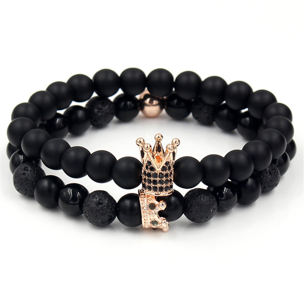 Micro-inlaid zircon crown bracelet bracelet
