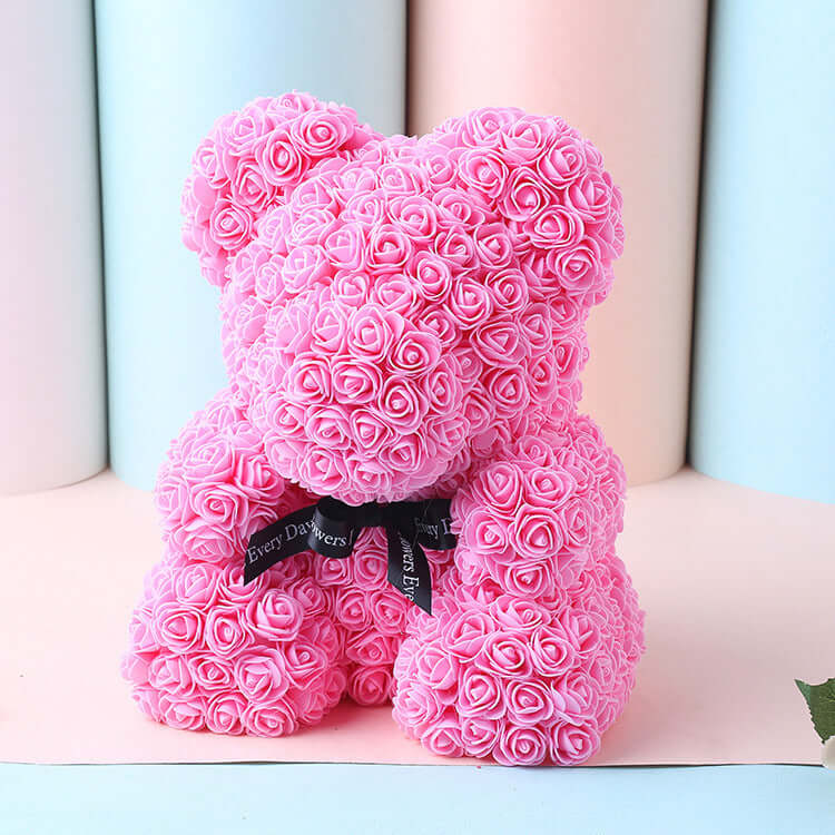 Rose Teddy Bear – Eternal Flower Bear Gift for Loved Ones