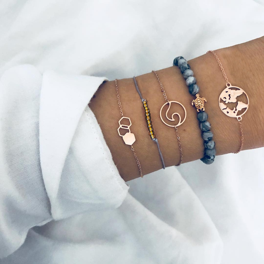 European and American New Bracelet Five-piece