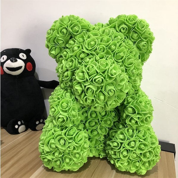 25cm/36cm Artificial Flowers Rose Bear Valentine's Day Romantic Decorations