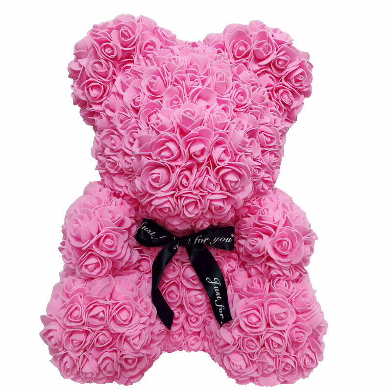 25cm/36cm Artificial Flowers Rose Bear Valentine's Day Romantic Decorations