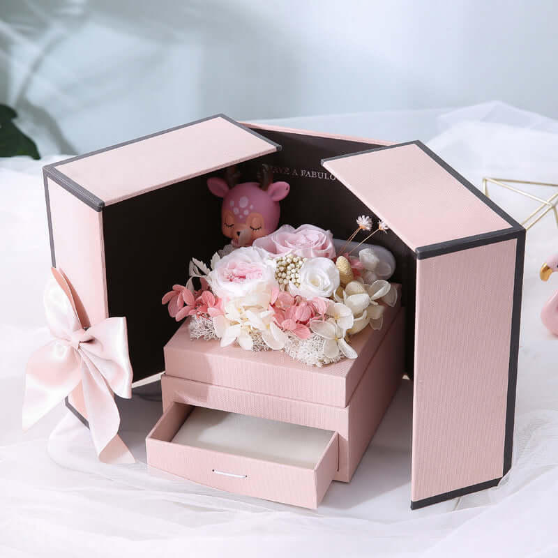 Valentine's Day gift moss bear necklace