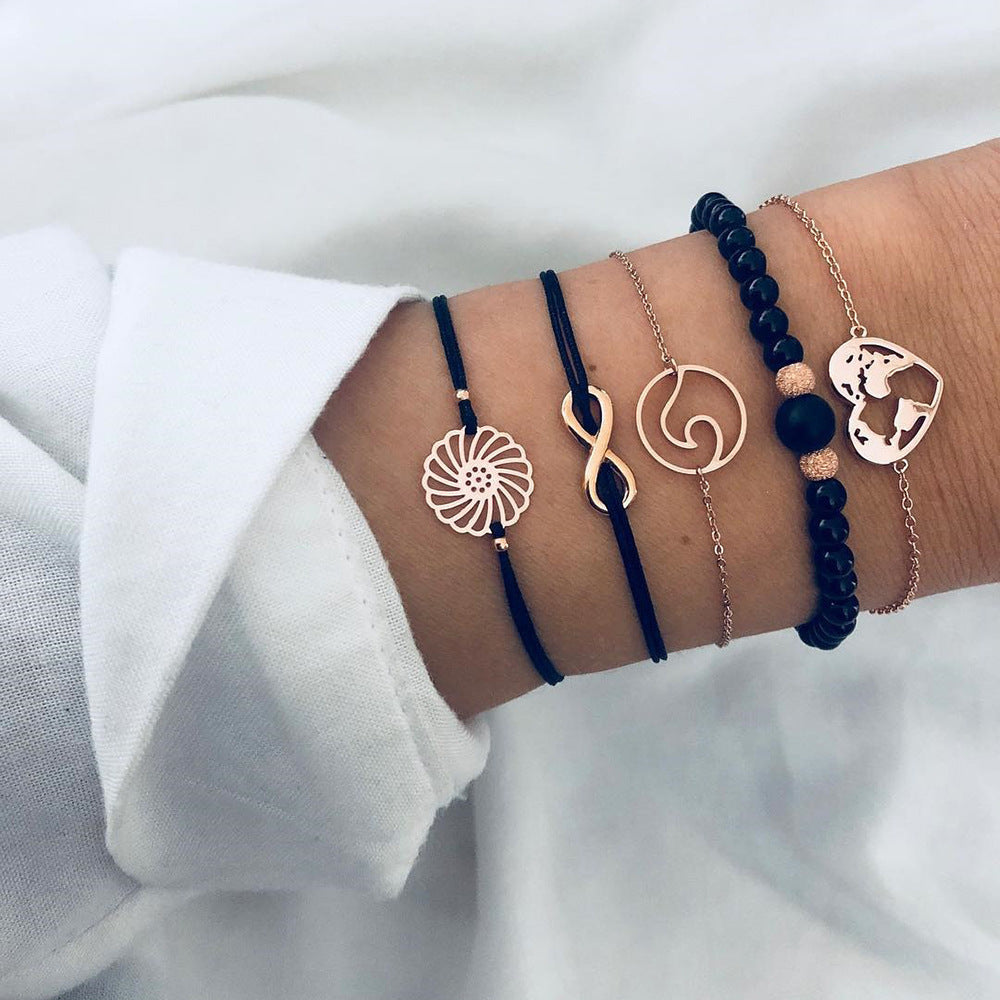 30 Styles Women Girls Mix Bracelets Sets Jewelry Gift