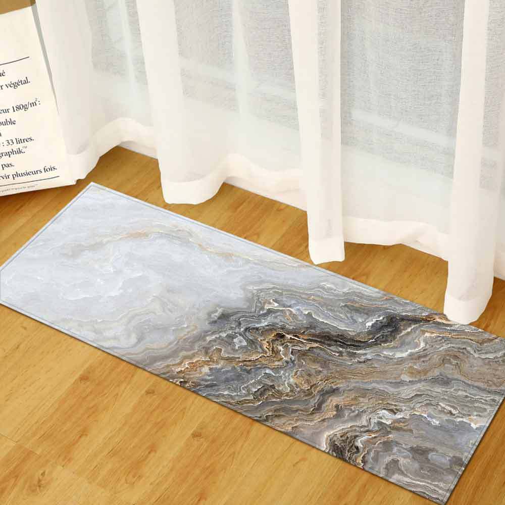Marble carpet strip floor mat stone pattern doormat