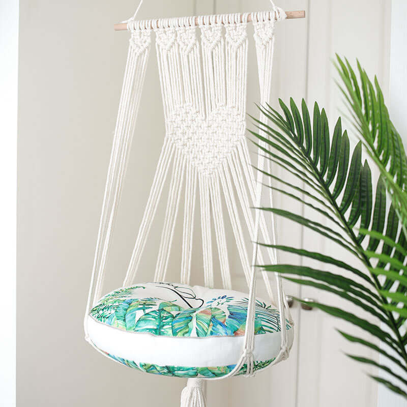 Cotton Woven Cat Swing Bed – Stylish & Comfortable Hanging Pet Bed....