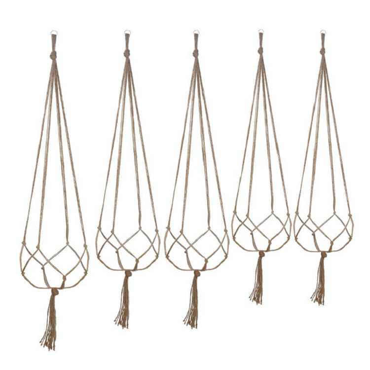 hanging basket net hanging braided hemp rope lanyard