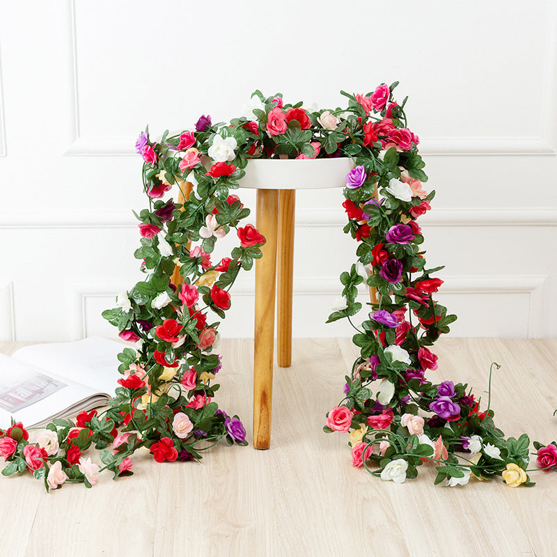 Artificial Rose Vine Ceiling Rattan Decoration