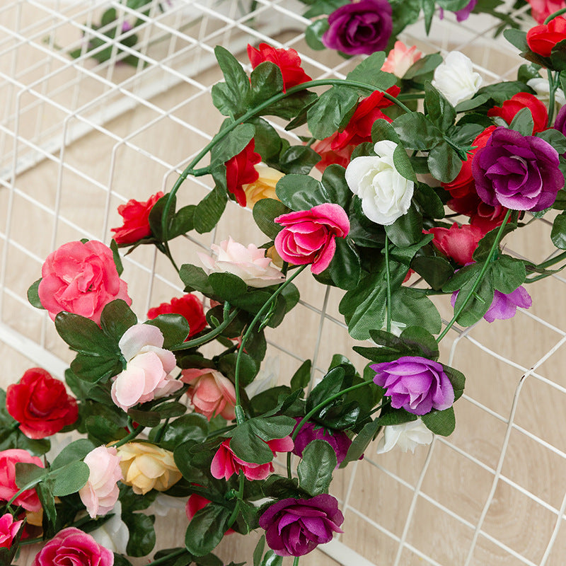 Artificial Rose Vine Ceiling Rattan Decoration