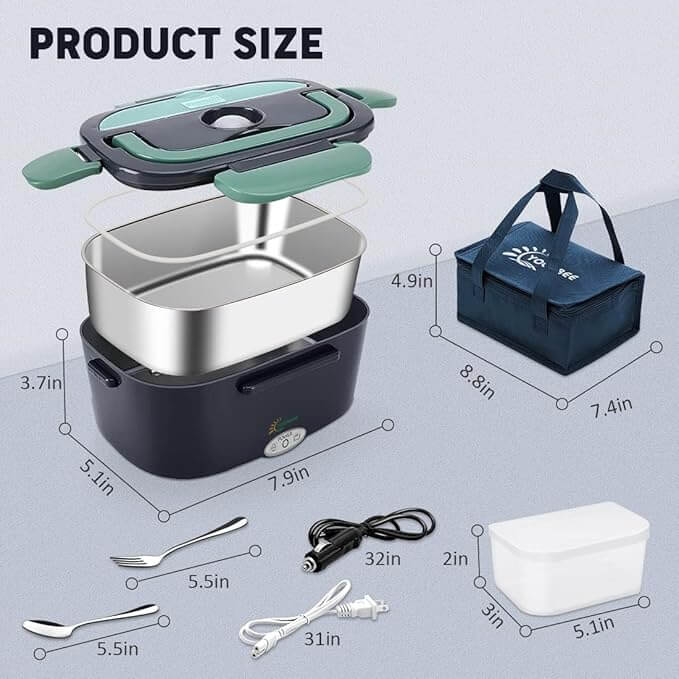 Electric Lunch Box – Portable, Fast Heating Food Container