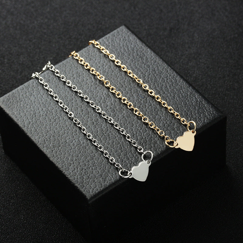 Simple and sexy heart-shaped love heart peach heart bracelet