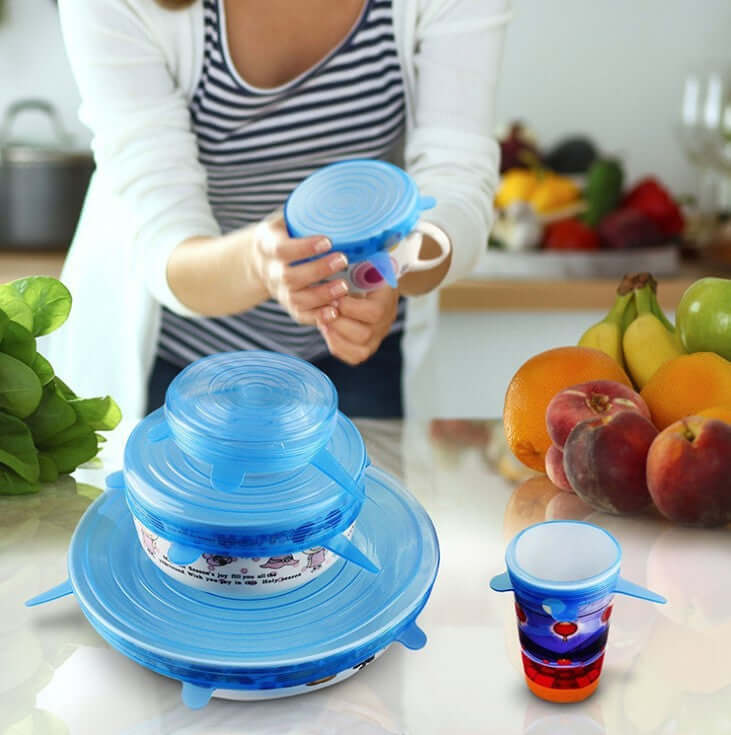 Silicone Stretch Lid – Reusable, Airtight Food Storage Cover
