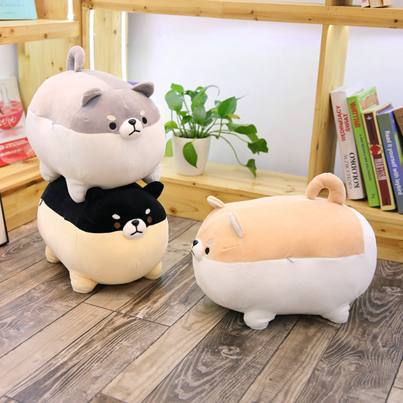 Cute soft down cotton big fat Shiba Inu pillow