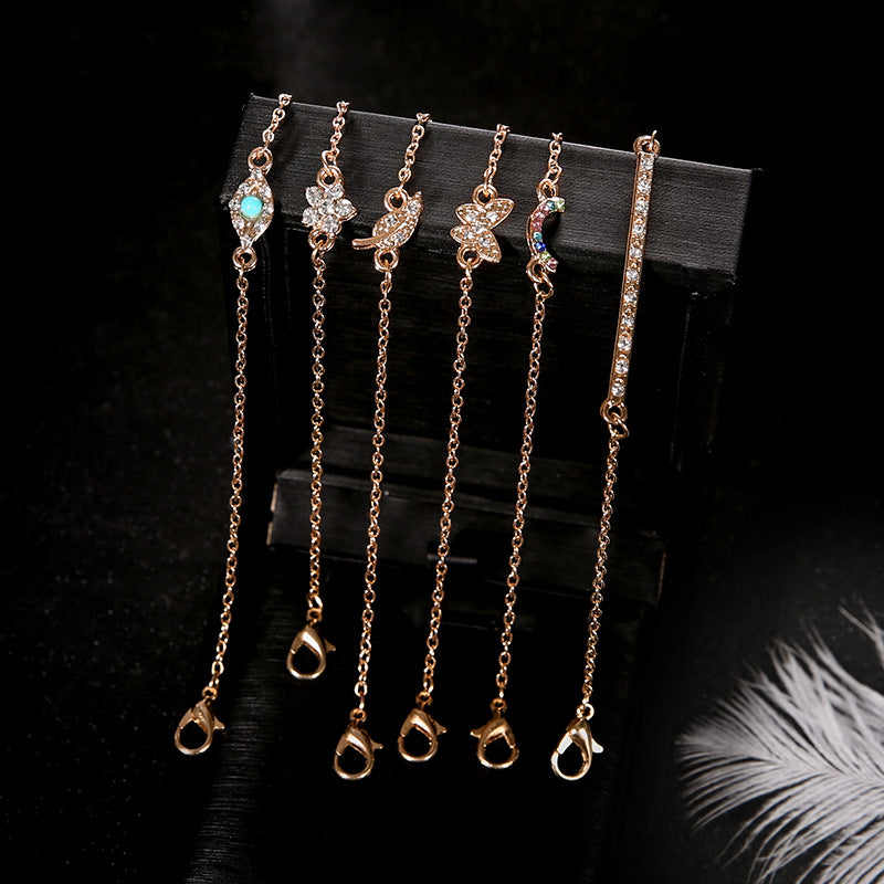 Simple Female Personality Jewelry Six-Piece Suit Bracelet