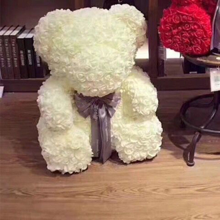 25cm/36cm Artificial Flowers Rose Bear Valentine's Day Romantic Decorations