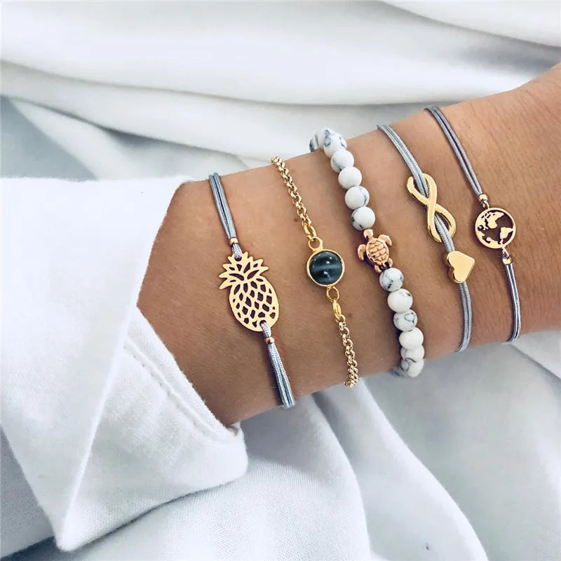 30 Styles Women Girls Mix Bracelets Sets Jewelry Gift