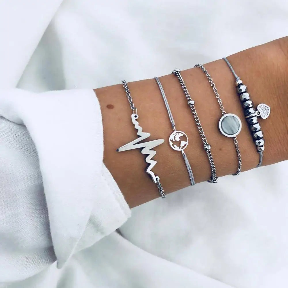30 Styles Women Girls Mix Bracelets Sets Jewelry Gift