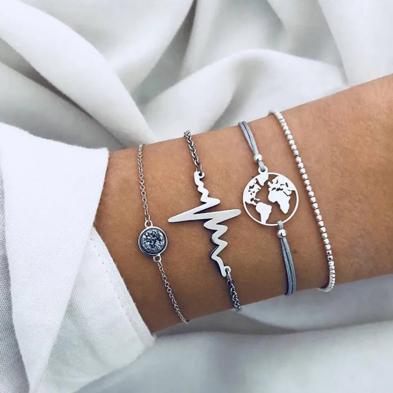 30 Styles Women Girls Mix Bracelets Sets Jewelry Gift