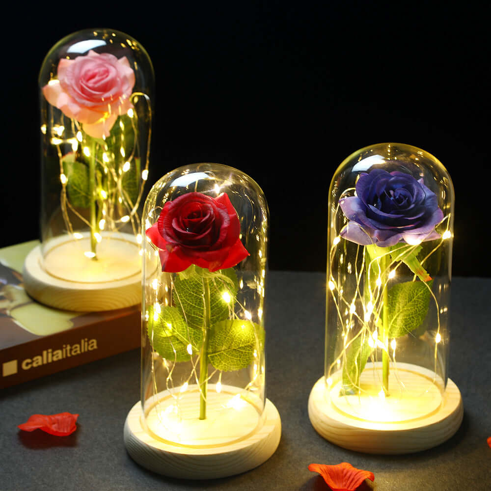 Romantic Rose Lamp – LED Flower Light Gift for Her