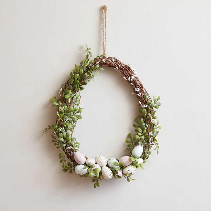 spring simulation flower wreath door hanging decoration