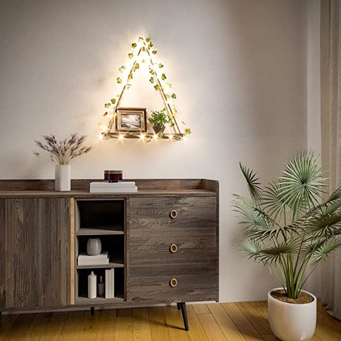Artificial Ivy LED Strip Wall Mount Hanging Plant
