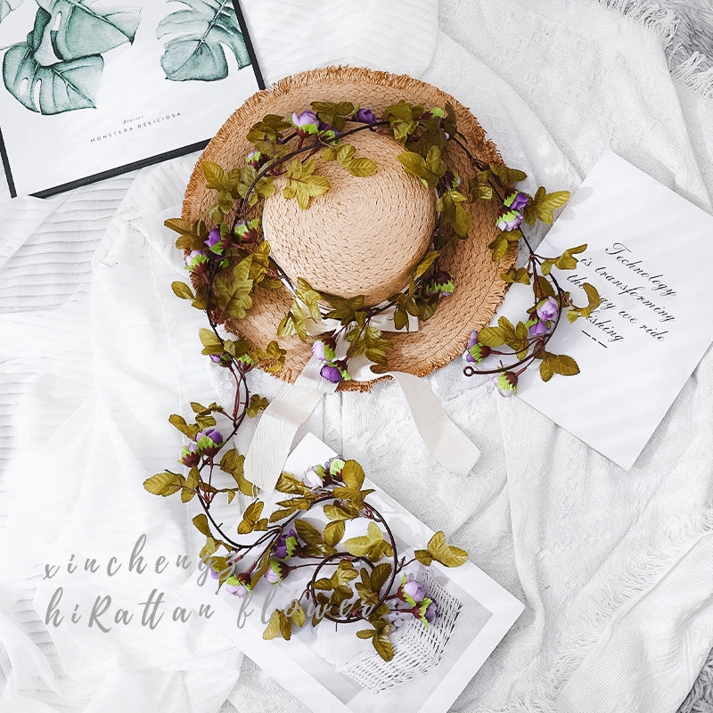 Simulation rose vine fake flower rattan
