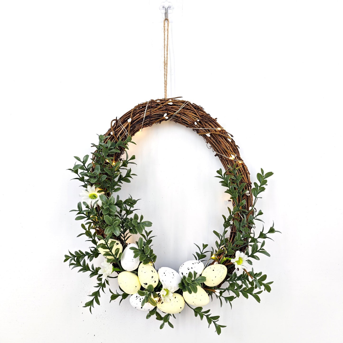 spring simulation flower wreath door hanging decoration