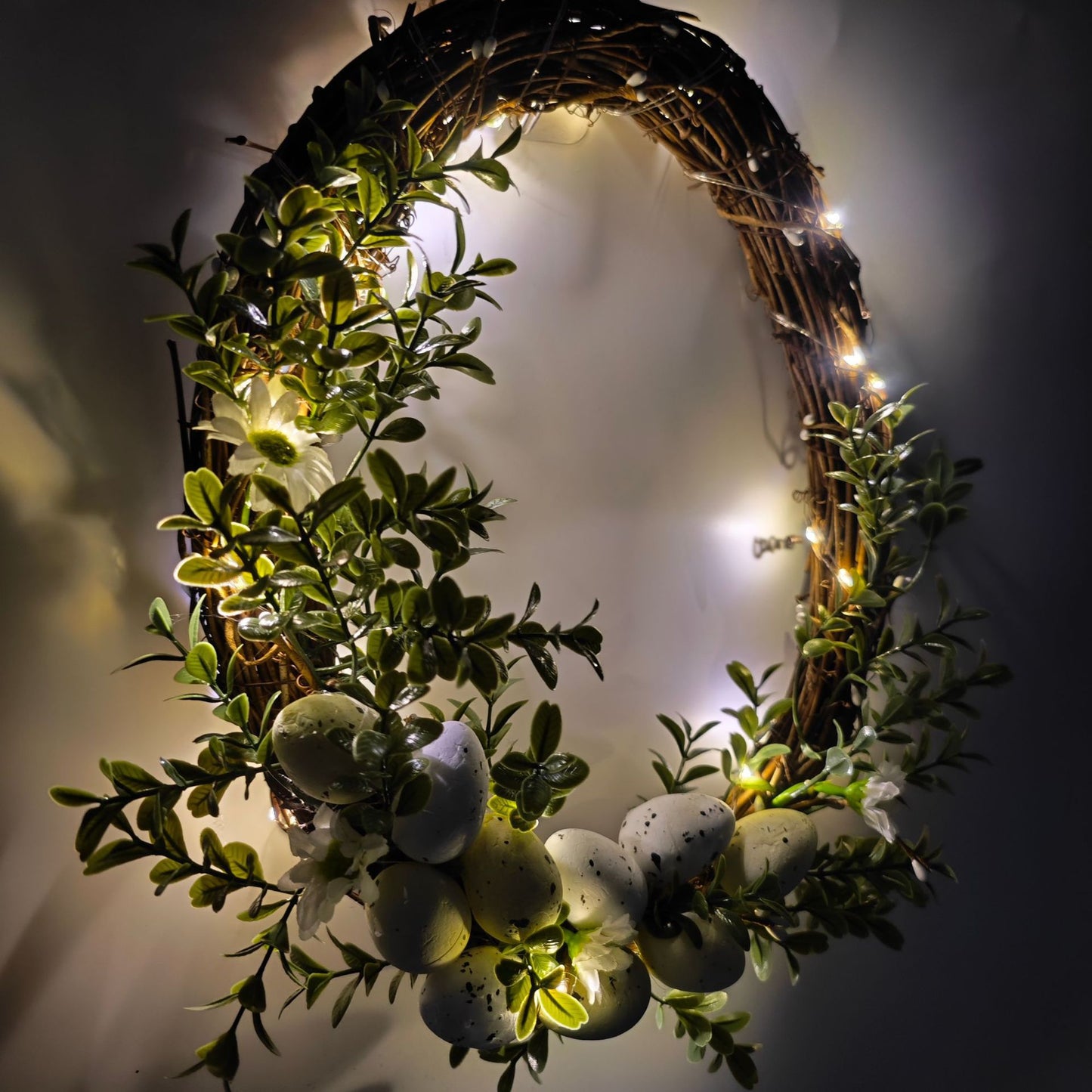 spring simulation flower wreath door hanging decoration