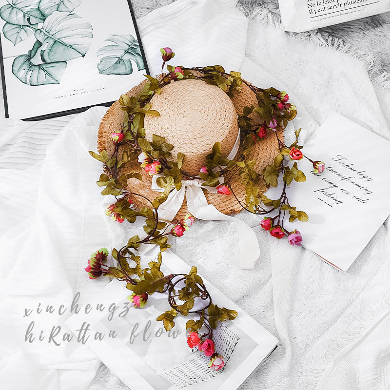 Simulation rose vine fake flower rattan