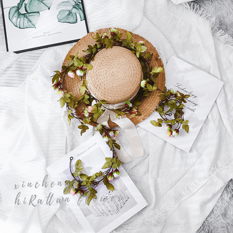 Simulation rose vine fake flower rattan