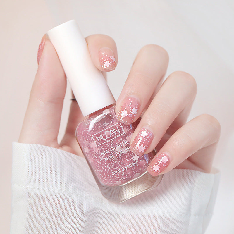 New whitening tearable water-based nail polish odorless no baking quick drying