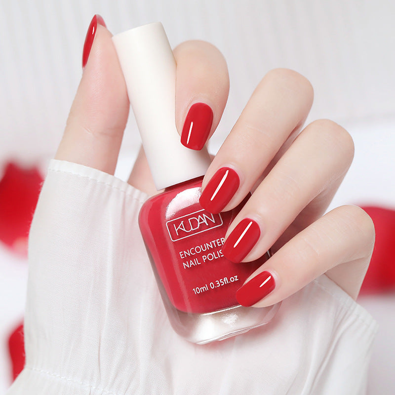 New whitening tearable water-based nail polish odorless no baking quick drying