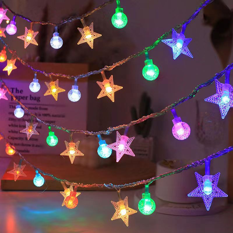 LED Star String Lights - Waterproof Christmas Camping Lights