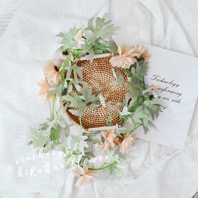 Simulation rose vine fake flower rattan