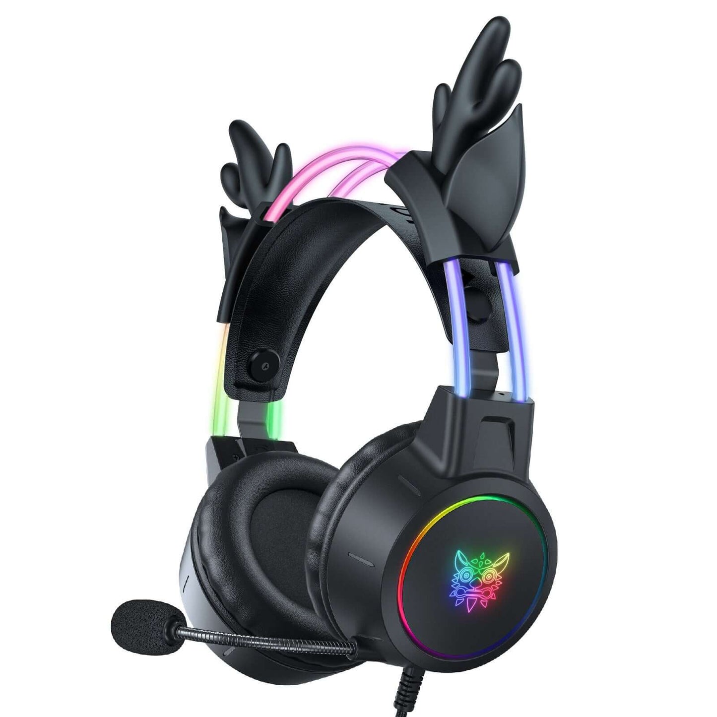 X15 Pro Wired Gaming Headset with LED Lights & Mic – For PC & Console.