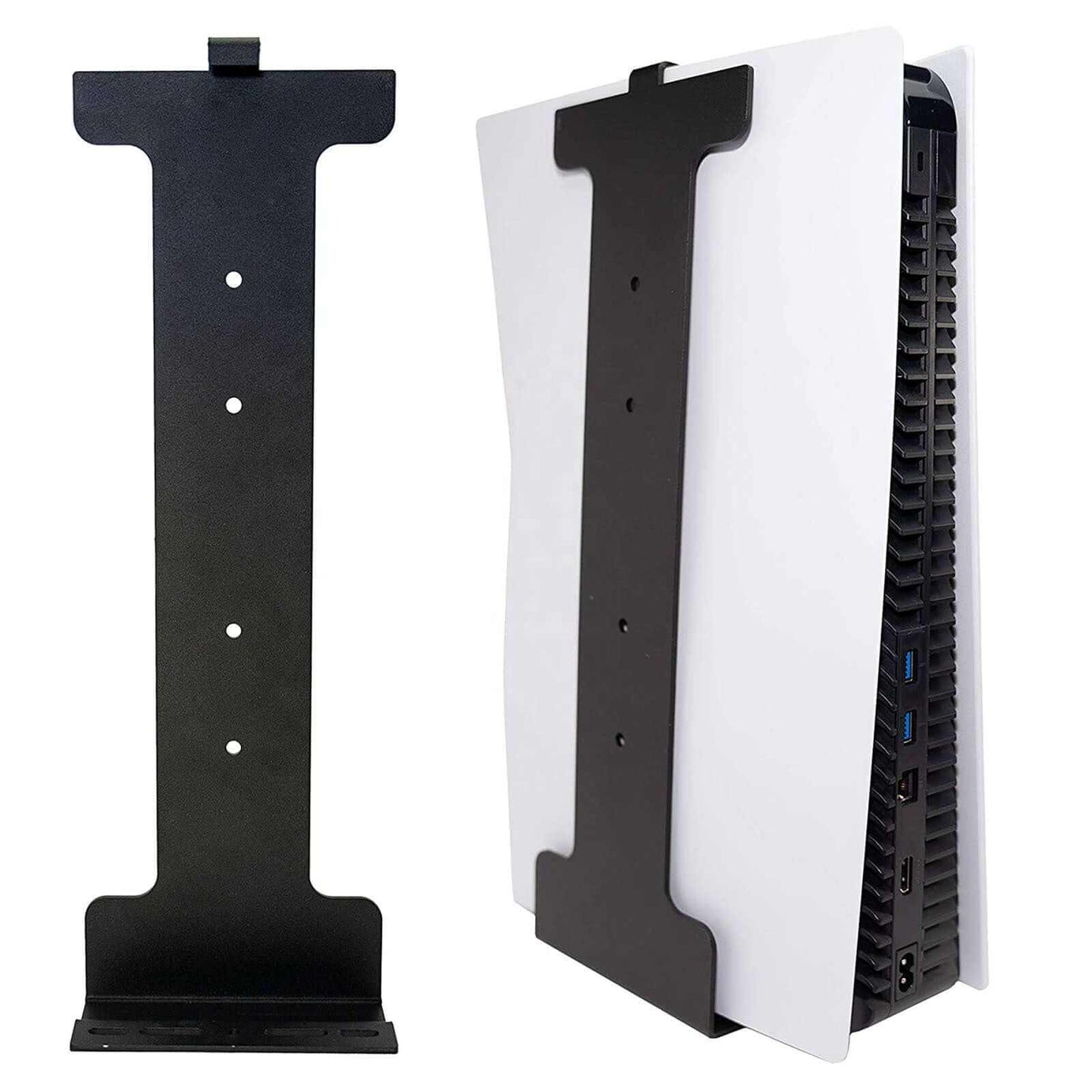 PS5 Wall Mount with Controller & Headset Hanger – Space-Saving........