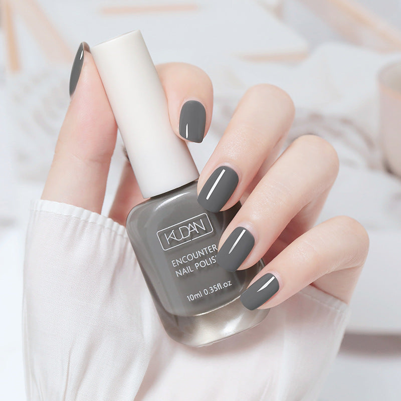 New whitening tearable water-based nail polish odorless no baking quick drying