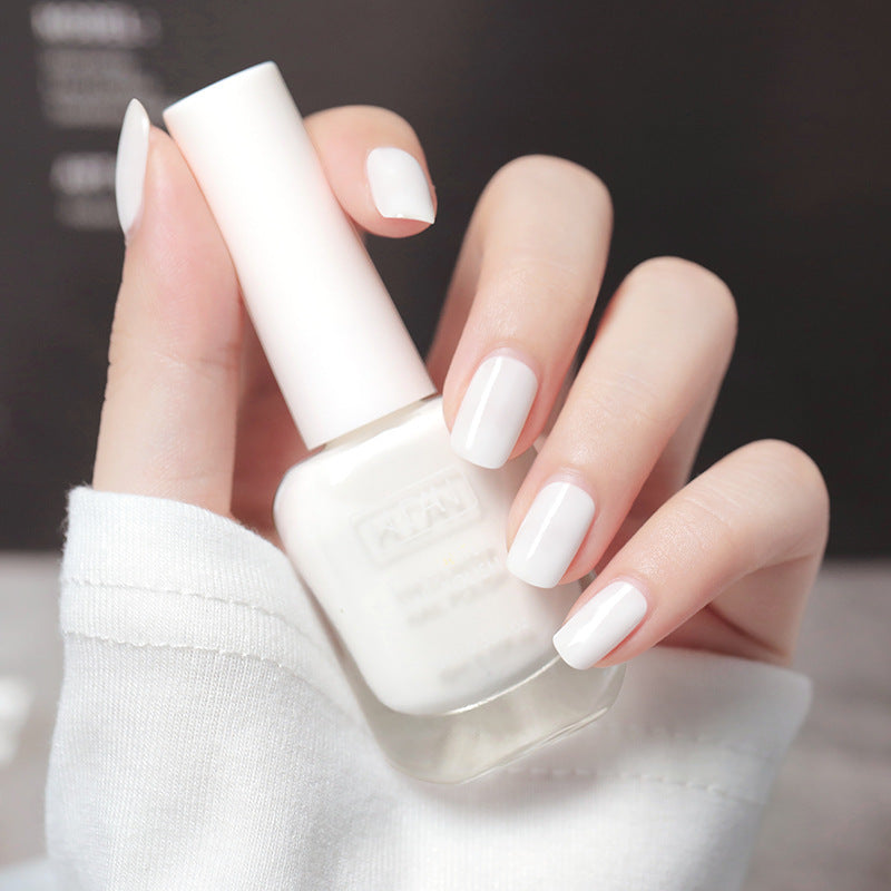 New whitening tearable water-based nail polish odorless no baking quick drying