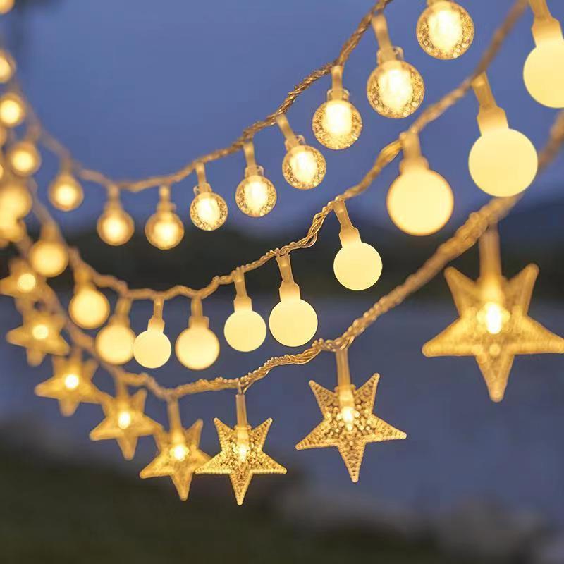 LED Star String Lights - Waterproof Christmas Camping Lights