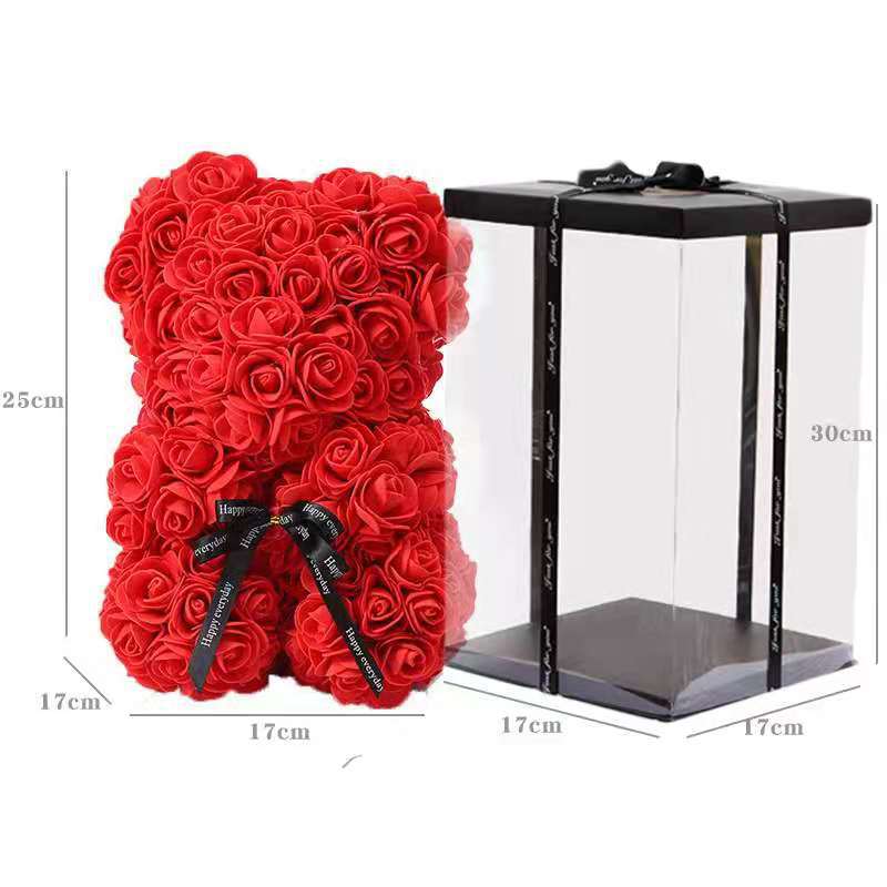 25cm Rose Hug Bear Valentine's Day Gift