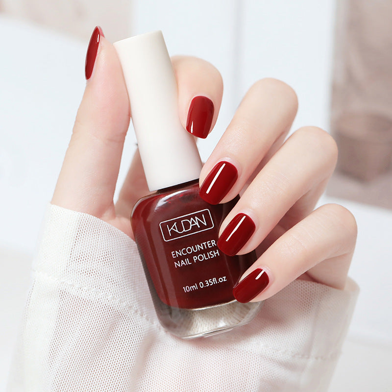 New whitening tearable water-based nail polish odorless no baking quick drying