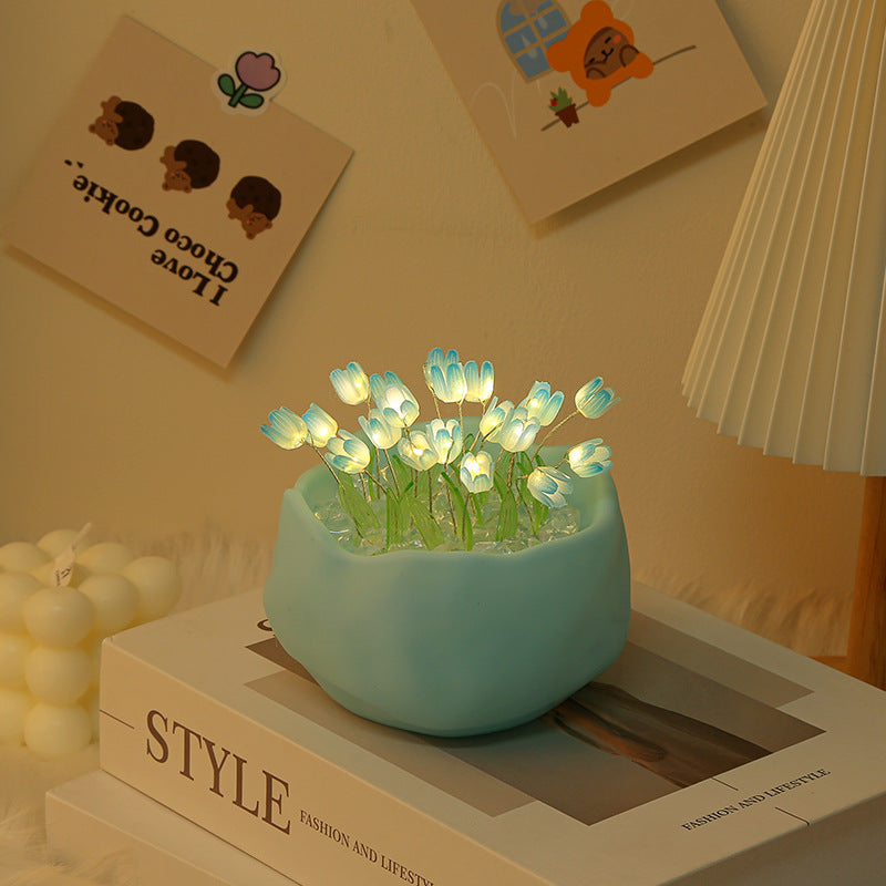 Celebrity Tulip Night Light LED Bedroom Sleep Light