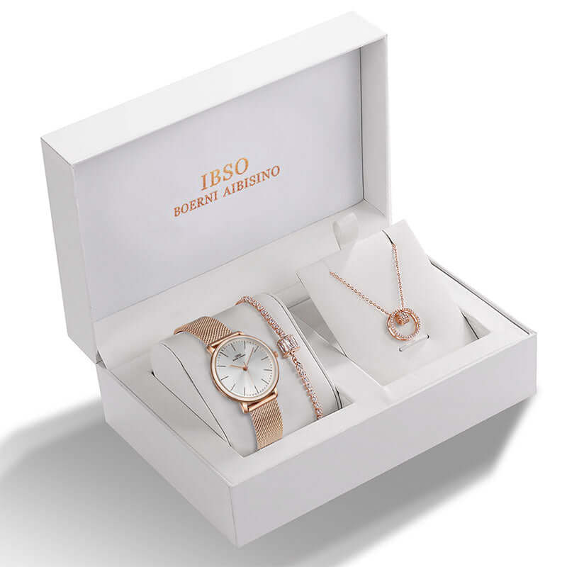 Women’s Watch Bracelet Necklace Set – 3-in-1 Elegant Gift Jewelry.....