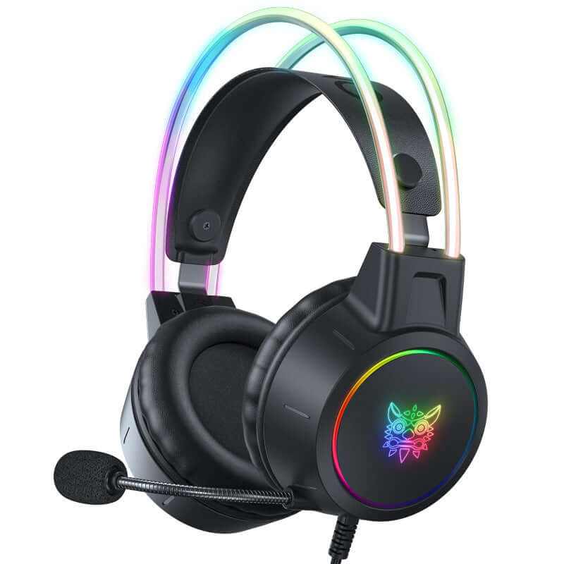 X15 Pro Wired Gaming Headset with LED Lights & Mic – For PC & Console.