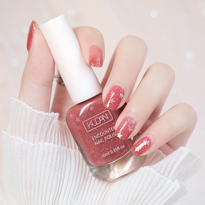 New whitening tearable water-based nail polish odorless no baking quick drying