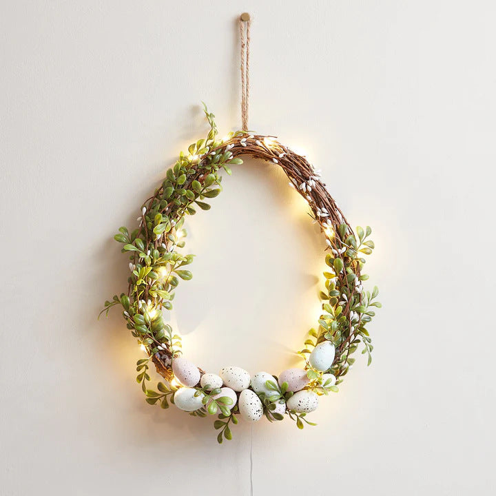 spring simulation flower wreath door hanging decoration